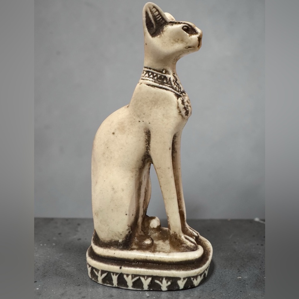 BASTET Ancient Egyptian Cat Goddess of Divine Protection Stone Sculpture. - Picture 3 of 9